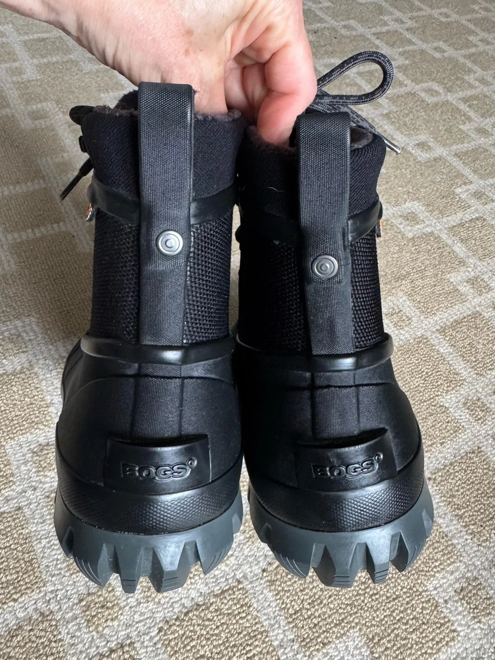 BOGS Arcata Lace Waterproof Insulated Winter Snow Boots Black Men’s Size 10